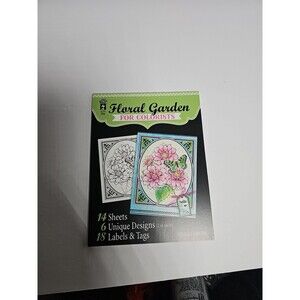 Floral Garden for Colorists Coloring Set Art Craft Paper Sheets
